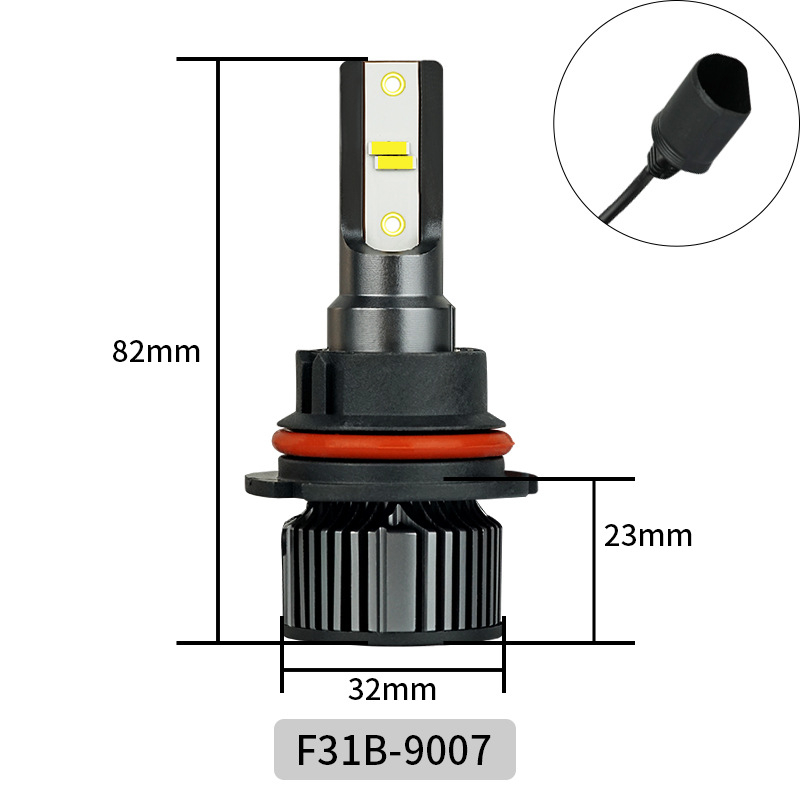 LED predné svetlá pre auto, vysoký výkon, obojstranné CSP1860 LED, 50W, 12V, IP67, 2300 lm, univerzálne použitie (H1/H3/H4/H7/H11/9005/9006/9012)