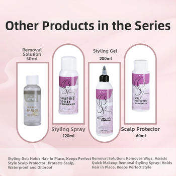 LETUE Lepidlo na parochňu pre čipkové parochne | neviditeľné vodotesné lepenie, silná priľnavosť, jemná formula