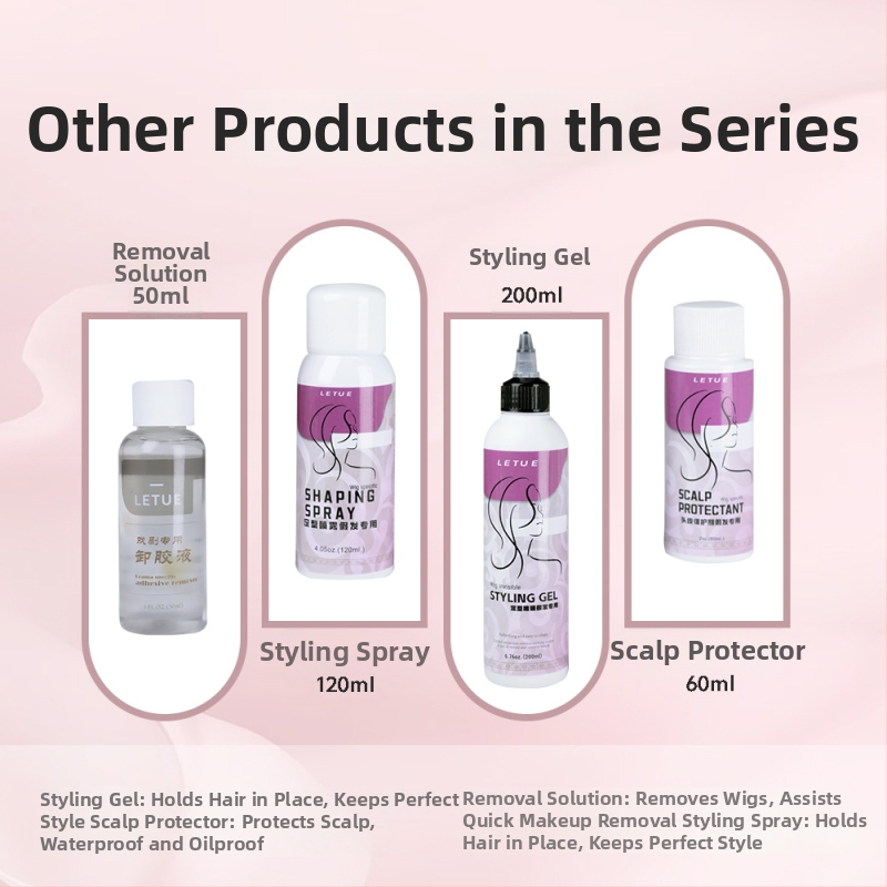 LETUE Klijai plaukų perukams su nėrinių perukų | nematomas, atsparus vandeniui fiksavimas, stiprus prigludimas, švelni formulė