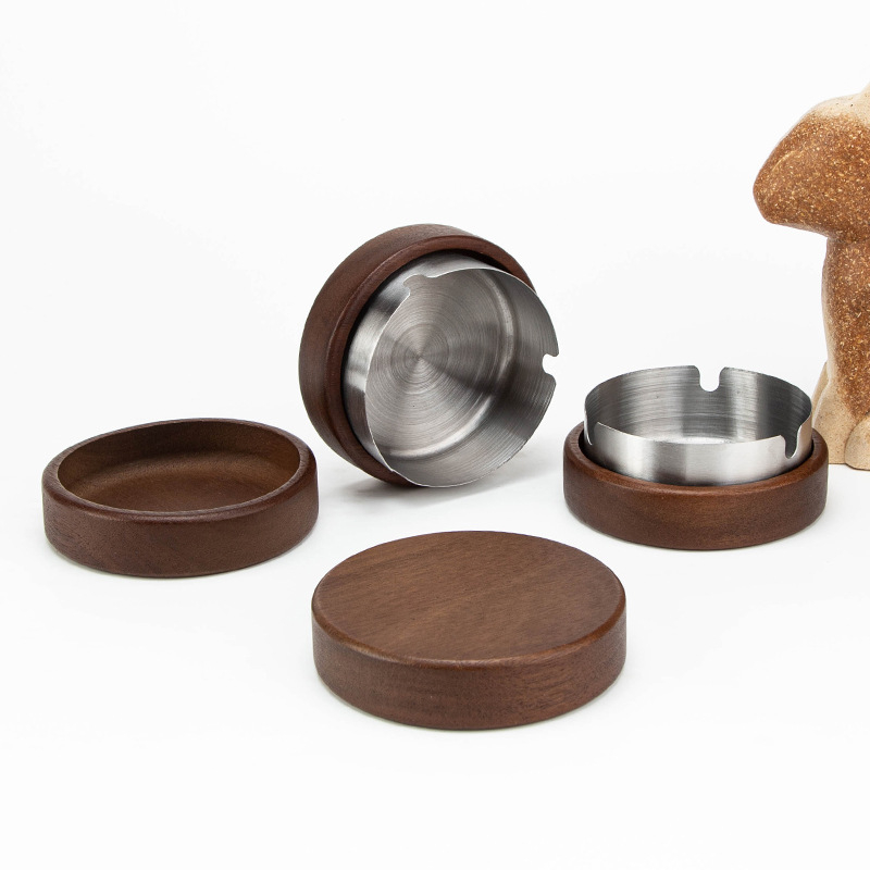 Popelník z bukového dreva v čínskom štýle, Wood Art Hall – ideálny ako firemné darčeky.