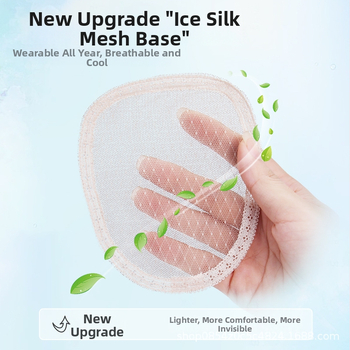 Časť paruky na vrch hlavy, z pravých ľudských vlasov, pre ženy, mechanicky spracované, model BF379