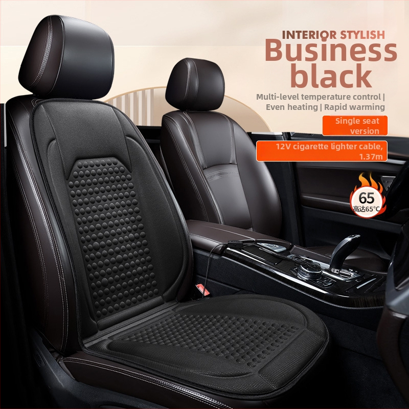 Θερμαινόμενη επένδυση καθίσματος αυτοκινήτου, 12V, γρήγορη θέρμανση, γέμισμα από μεταξωτό βαμβάκι, διαπνέον ύφασμα με μοτίβο αστεριών, κατάλληλη για τον χειμώνα