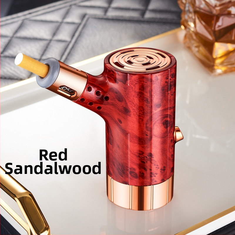 Auto popolník vo forme stromového kmeňa – prenášateľný z červeného dreva, proti rozptylu popola, dekoratívny a na uskladnenie