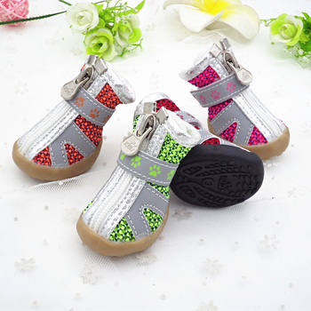 KBL reflexné topánky pre psy, svetlé, protišmykové, dýchajúce sieťovinové, odolné