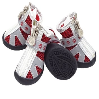 KBL reflexné topánky pre psy, svetlé, protišmykové, dýchajúce sieťovinové, odolné