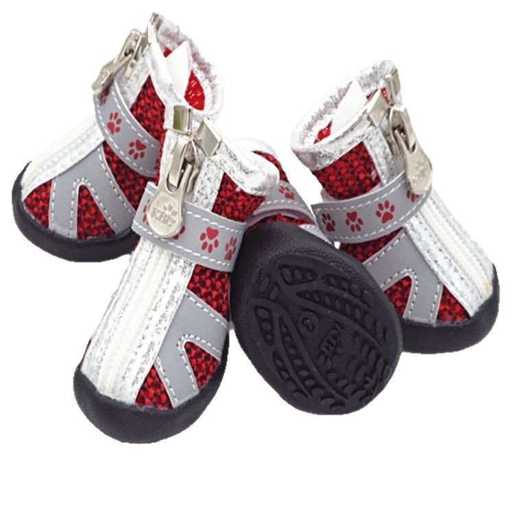 KBL reflexné topánky pre psy, svetlé, protišmykové, dýchajúce sieťovinové, odolné