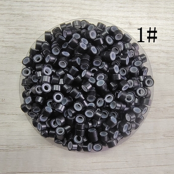 Nano пръстен за удължаване на коса, меден пръстен, микро клипс за удължение, 200 бр.