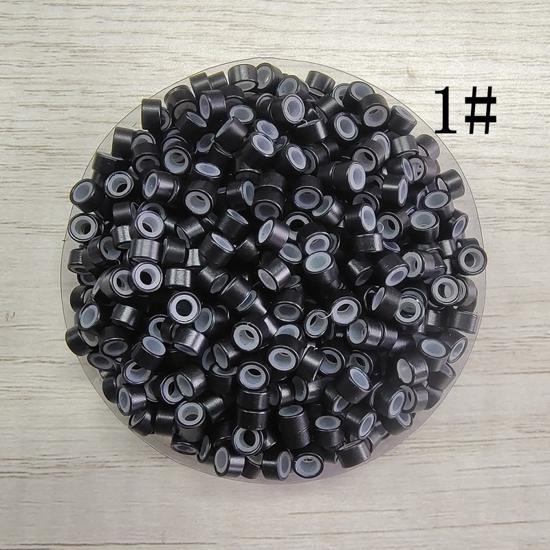 Nano пръстен за удължаване на коса, меден пръстен, микро клипс за удължение, 200 бр.