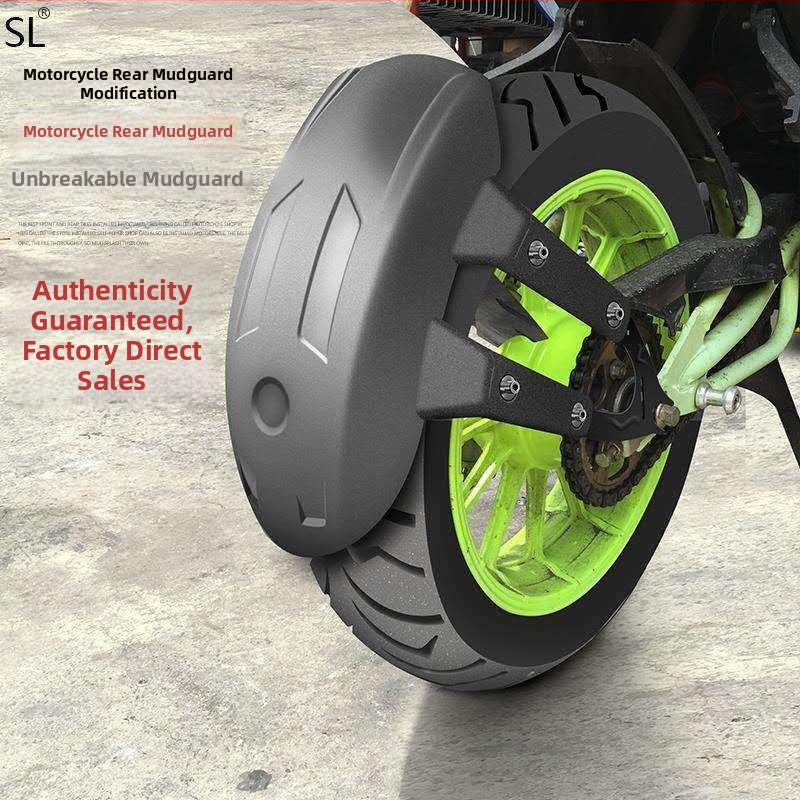 Zadný blatník na motorku — PVC plast, Strength Factory, Bežný štýl