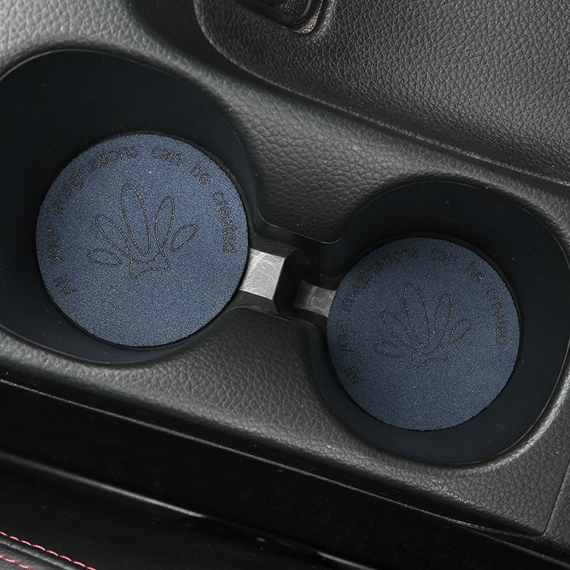 Evans autí pohár držiteľ podložka – PU umelá kožušinka, protišmyková, proti otrasom, univerzálne TZ-1001