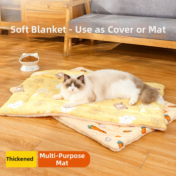 Zimné teplé plyšové psie lôžko – hrubá podložka pre domáce zvieratá