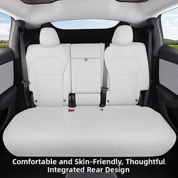 Tesla Model Y – ādas sēdekļa spilvena pārsegs un aizsargs, Nappa āda, ventilēts, specifisks modelim, lieliska kvalitāte