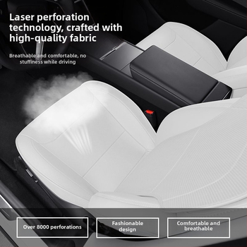 Tesla Model Y – ādas sēdekļa spilvena pārsegs un aizsargs, Nappa āda, ventilēts, specifisks modelim, lieliska kvalitāte