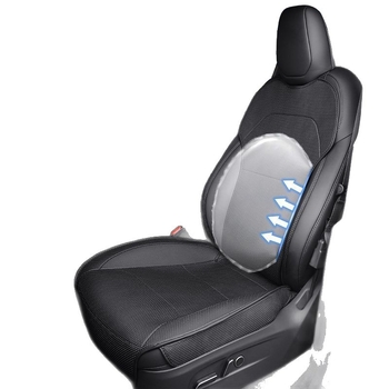 Tesla Model Y – ādas sēdekļa spilvena pārsegs un aizsargs, Nappa āda, ventilēts, specifisks modelim, lieliska kvalitāte