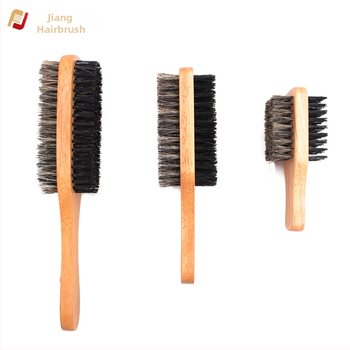 Drevená kefa na vlasy so štetinami zo svinej srsti, na účesy a tvarovanie brady, z lotosového dreva