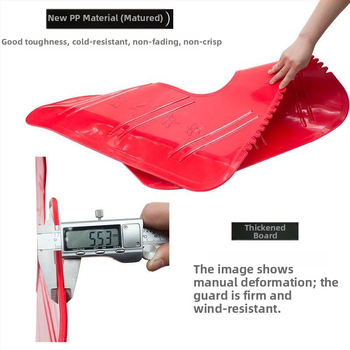 Motocyklové čelné sklo; Materiál: Polypropylén (PP); Funkcie: Nepremokavé, Teplé; Značka: Reliable Factory