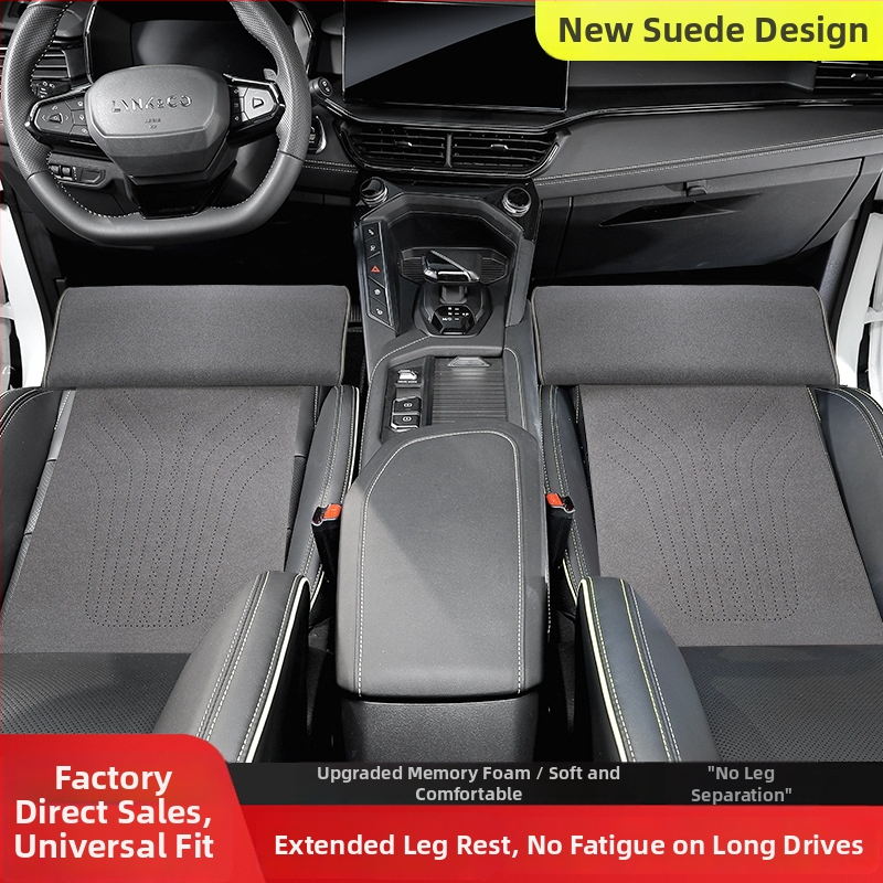 Opora pre nohu na automobilovej sedačke – predĺžená podložka; Materiál: Veka; Výplň: syntetické vlákno; Štýl: plochý, dostupný luxus; Vhodné pre päťmiestne autá