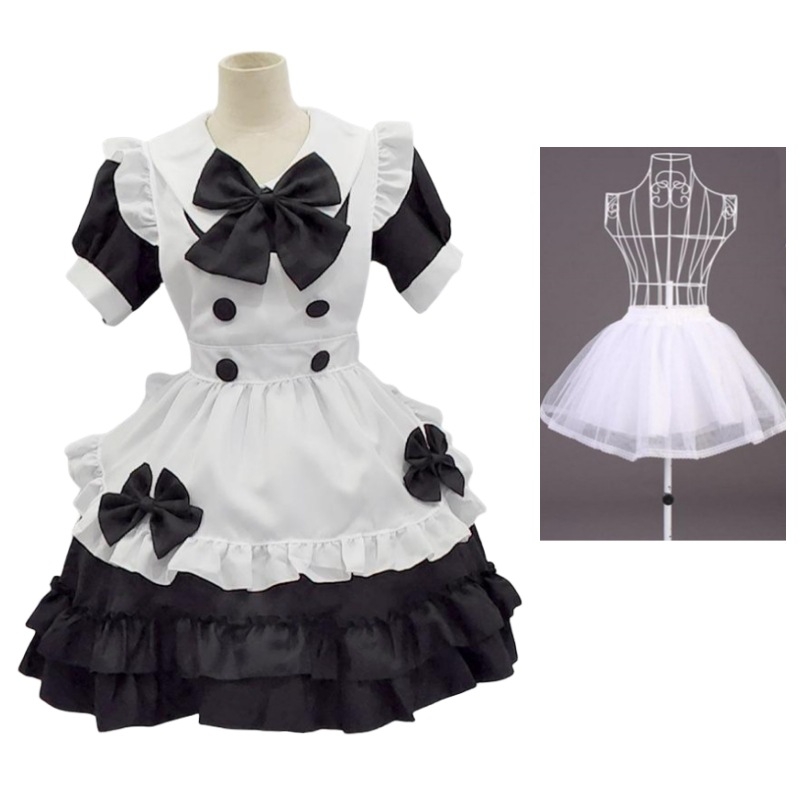 Lolita šaty na rolu v kaviarni, zmes chemických vlákien, polyester 85% hlavná tkanina, sekundárna 70–80%, značka Yixiaoyi, jar 2025