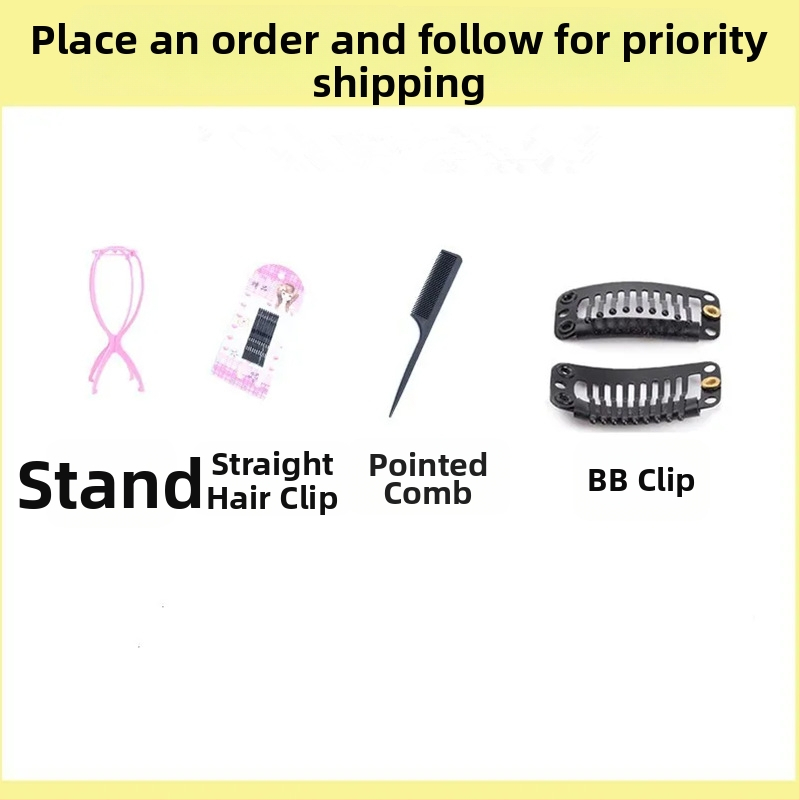 Darčeková sada: stojan na starostlivosť o parochňu na nosenie, jednoduchý styling, dvojité použitie