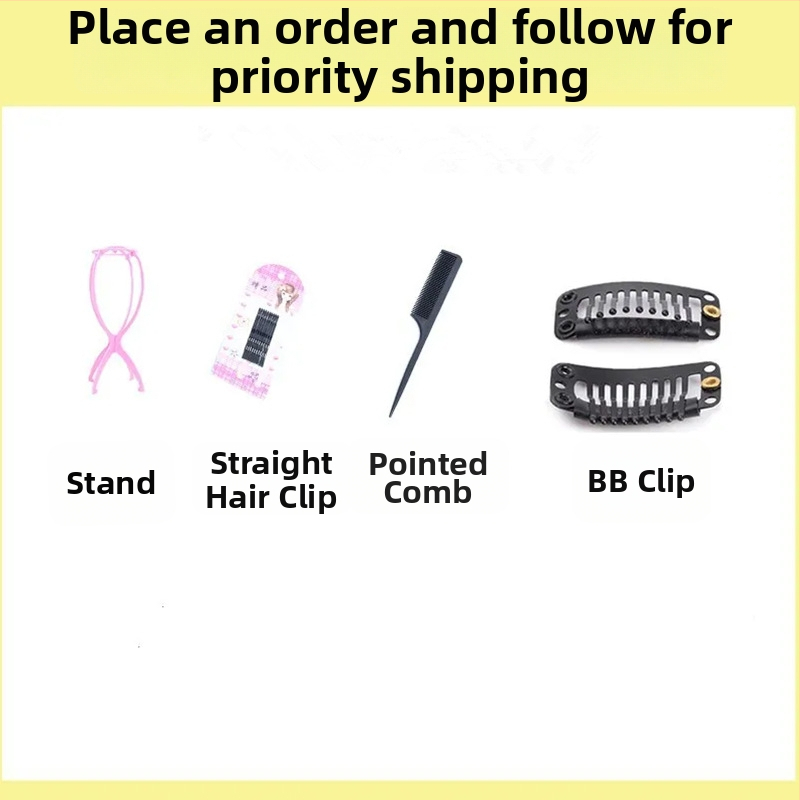 Darčeková sada: stojan na starostlivosť o parochňu na nosenie, jednoduchý styling, dvojité použitie