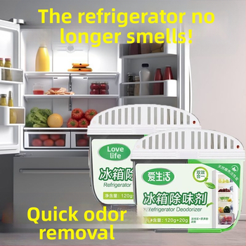 Хладилник дезодоратор със активен въглен и естествен аромат, 140 г, кутия 30 бр, марка Green leaves