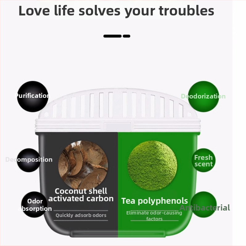 Хладилник дезодоратор със активен въглен и естествен аромат, 140 г, кутия 30 бр, марка Green leaves