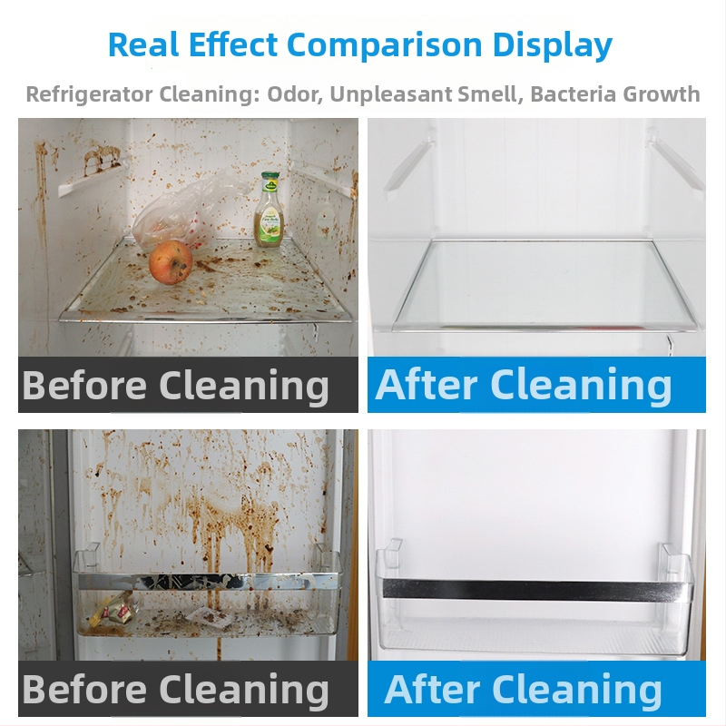 Спрей за дезодориране и почистване на хладилник — дезодориращ спрей за микровълнова, мултифункционално дезинфекционно средство, 500ml, естествен аромат, марка Yacaijie