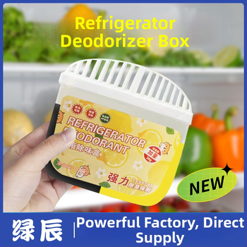 Šaldytuvo dezodoruojanti dėžutė su vaisių aromatu – dezodoruoja, naikina kvapus, užkerta kvapų plitimą, 120 g neto, 135 vnt dėžutėje