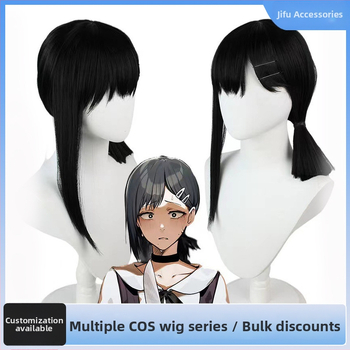 COS parochňa Chainsaw Man Makima - domáce hodvábne vlasy, Jifu Beauty, model Chainsaw Dongshan Little Matchmaker, Cos štýl