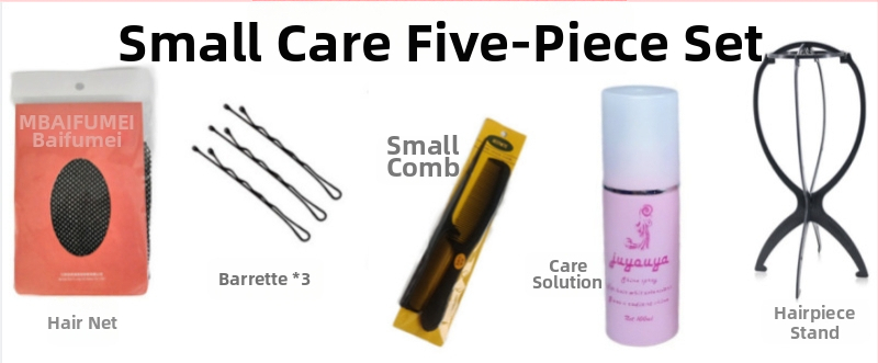 Baifumi Nástroje na starostlivosť o parochne – Sada 5 dielov s roztokom na starostlivosť 100 ml, Mäkké a hladké