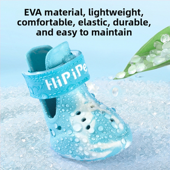 Topánky pre psov — Hippie dog, EVA materiál, reflexný suchý zips, protišmykové