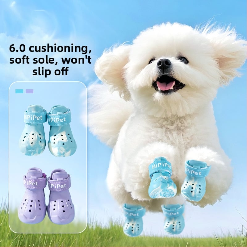 Topánky pre psov — Hippie dog, EVA materiál, reflexný suchý zips, protišmykové