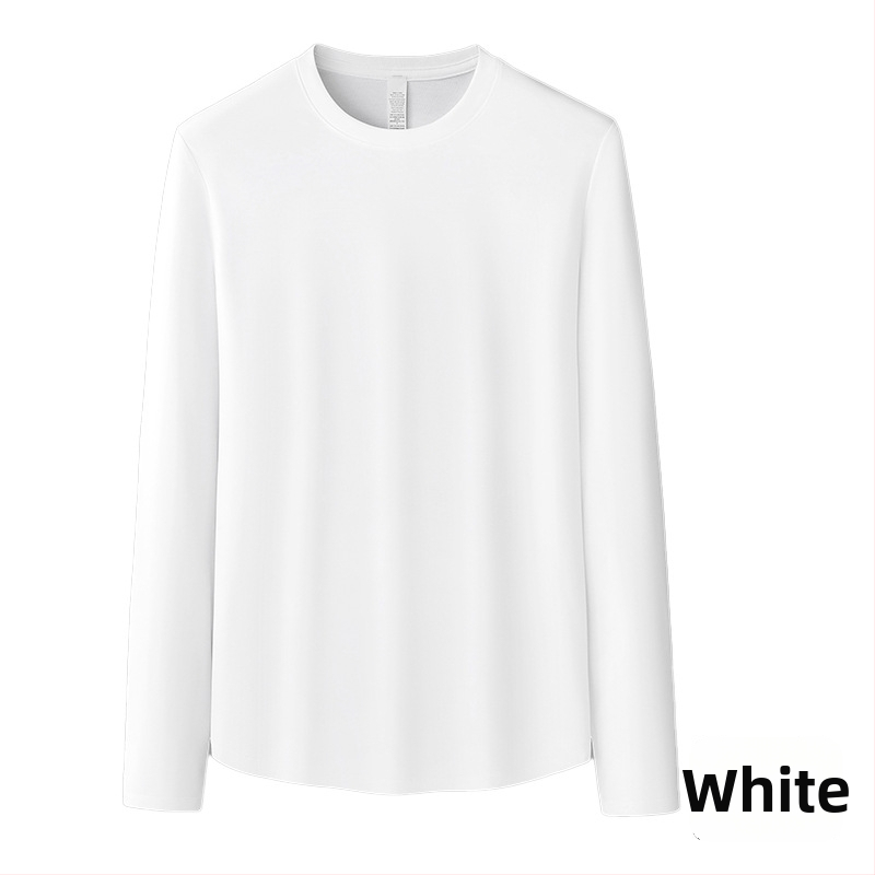 Amigo Lulu dámske tričko s dlhým rukávom z mercerizovanej bavlny–polyesteru, okrúhly výstrih, pulóver, voľný strih, štandardná dĺžka, logo vzor, jar 2025; bavlna 50–70%, polyester 30–50%