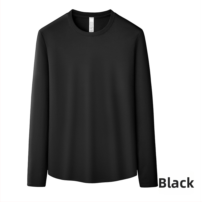 Amigo Lulu dámske tričko s dlhým rukávom z mercerizovanej bavlny–polyesteru, okrúhly výstrih, pulóver, voľný strih, štandardná dĺžka, logo vzor, jar 2025; bavlna 50–70%, polyester 30–50%