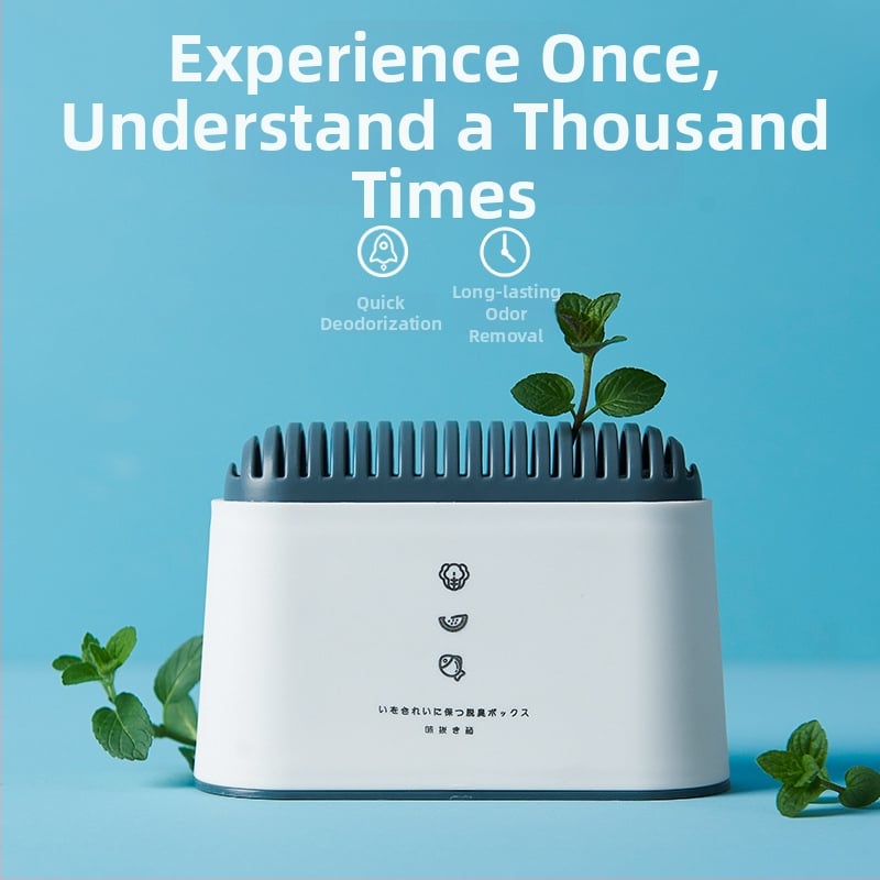 Šaldytuvo dezodoranto dėžutė su aktyvuota anglimi, adsorbcija ir dezinfekcija, kvėpuojanti neaudinys, 120 vnt, medžiaga: PP + aktyvuota anglis