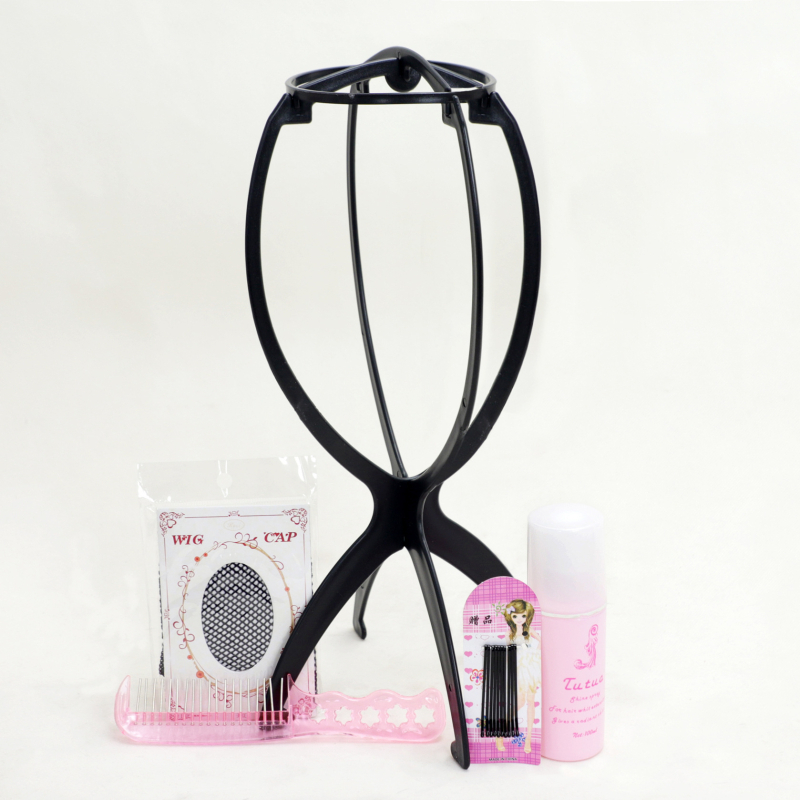 Lois Sada starostlivosti o parochňu — oceľová hrebienok, roztok na starostlivosť, podpora na vlasy, sieťka na vlasy (3- alebo 5-dielny set)