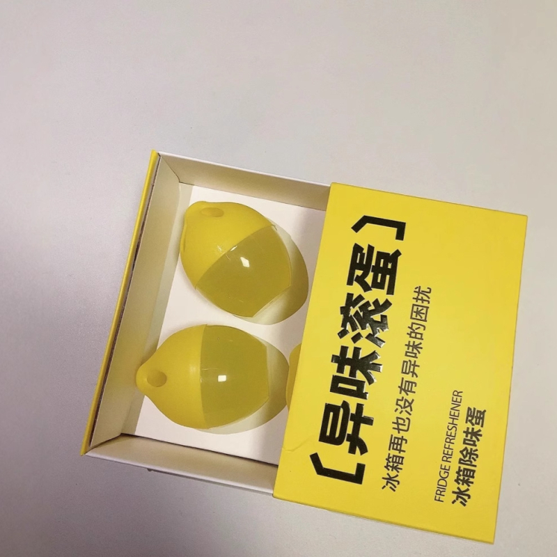 Дезодиращ хладилник с активен въглен, лимонов аромат — 30 g, кутия 60 бр, Deslin