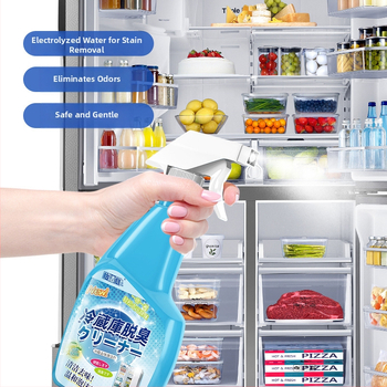 Spray na deodoráciu chladničky – bez vône, domáci čistiaci prostriedok, odstraňuje zápachy, škvrny a plesne