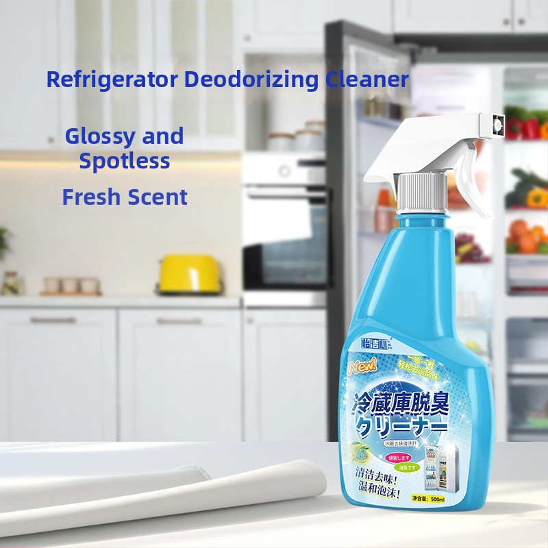 Spray na deodoráciu chladničky – bez vône, domáci čistiaci prostriedok, odstraňuje zápachy, škvrny a plesne