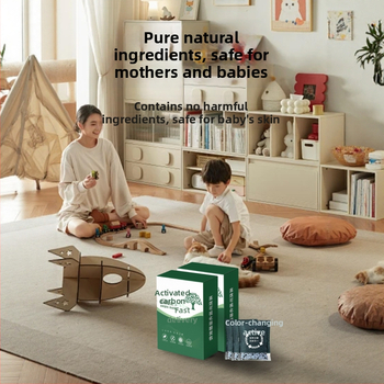 Taška z aktívneho bambusového uhlia pre čistenie vzduchu v miestnosti, odstraňovanie formaldehydu a zápachov, vizuálny indikátor, 1 kg