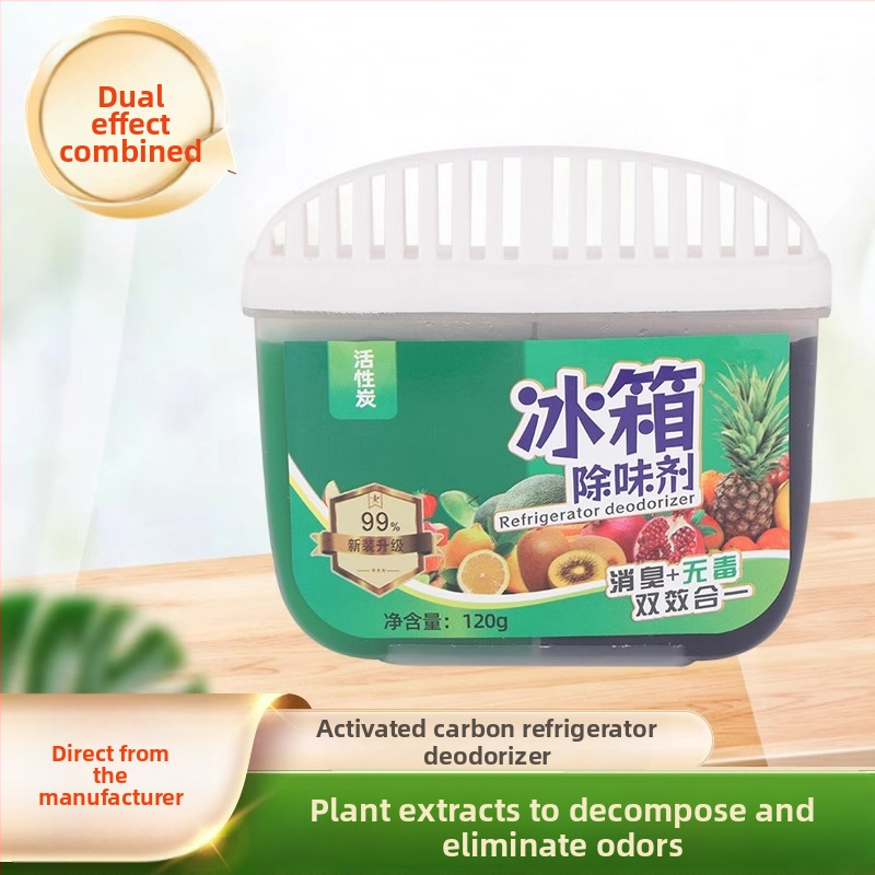 Chladnička deodorant s aktívnym uhlím, deodorácia a antibakteriálna ochrana; 120 g čistá hmotnosť; balenie 108 kusov; značka Mingtong
