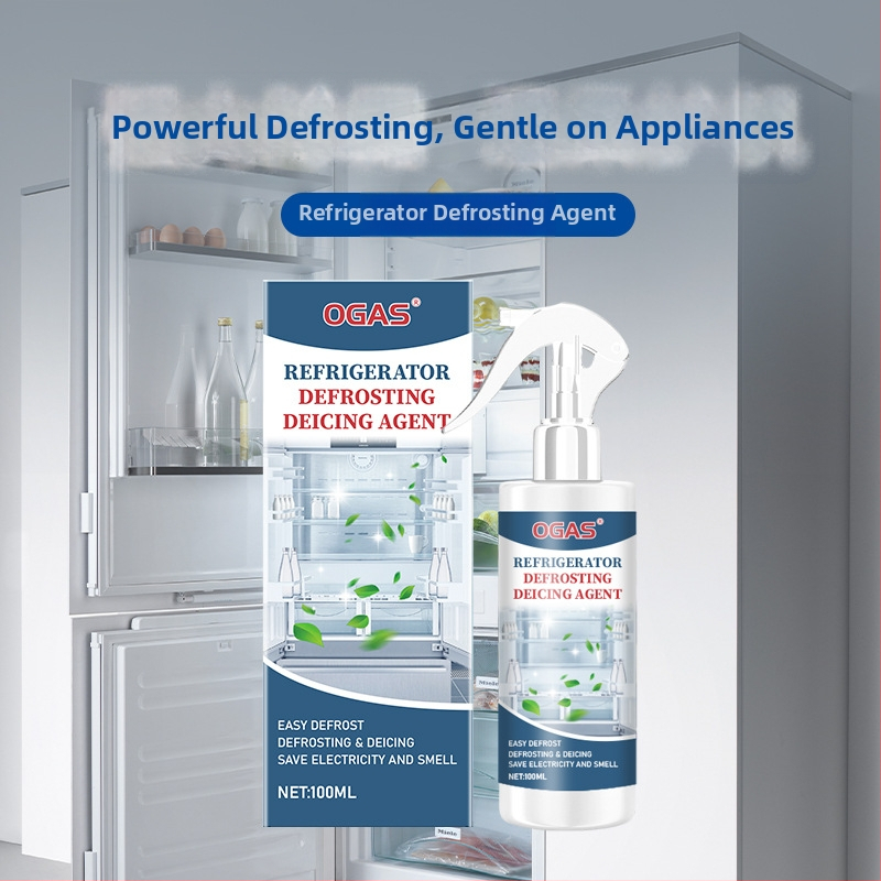 OGAS Odmrazovací čistič pre chladničku – Odstraňovanie ľadu a námrazy, 100 ml, model OGAS-9812A, viacúčelový čistiaci prostriedok