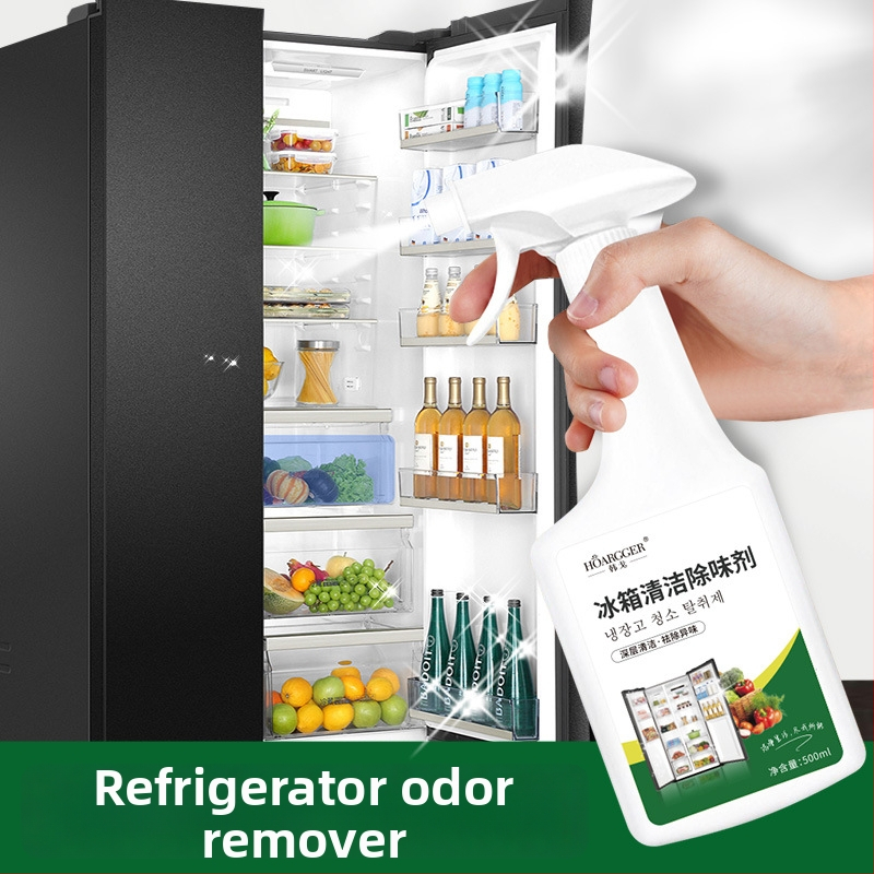 HOARGGER Deodoračný čistič na chladničku – citrónová vôňa, odstraňovanie zápachu pre chladničku, rúru, mikrovlnnú rúru, mrazničku a skrine