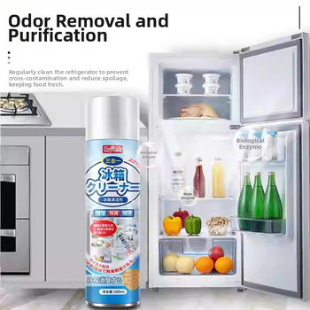 Čistič chladničky s citrónovou vôňou, deodorizačný, viacfunkčný čistiaci prostriedok — 45 fliaš v balení