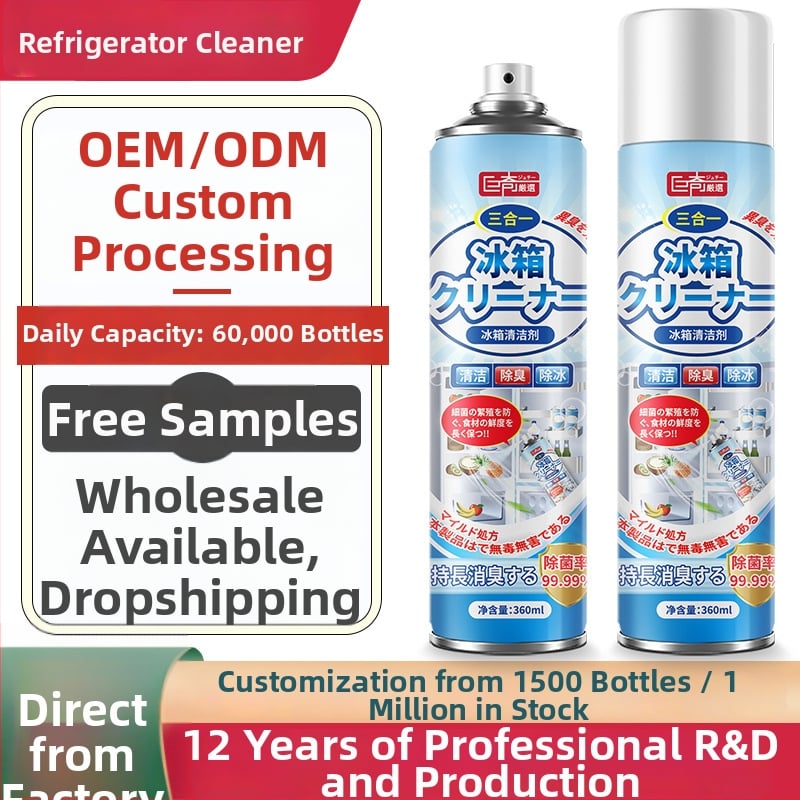 Čistič chladničky s citrónovou vôňou, deodorizačný, viacfunkčný čistiaci prostriedok — 45 fliaš v balení