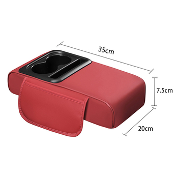 Evans kožený univerzálny lakťový opierok do auta, prispôsobiteľný, kód YWS008