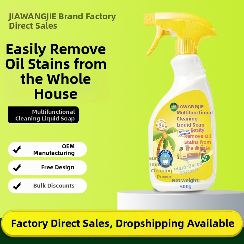 Jiawangjie Všeúčelový Penu Pre Čistenie - antibakteriálny, deodorizačný, hlboké čistenie, odstraňuje vodný kameň a olejové škvrny