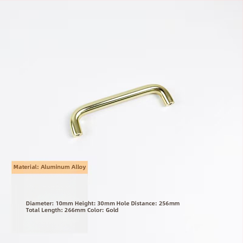 Rukoväť na zásuvku a dvere z hliníkovej zliatiny s anodizovaným povrchom, guľatá trubka, vhodné pre šatník, skrinku, zásuvku a dvere - ľahký luxusný štýl