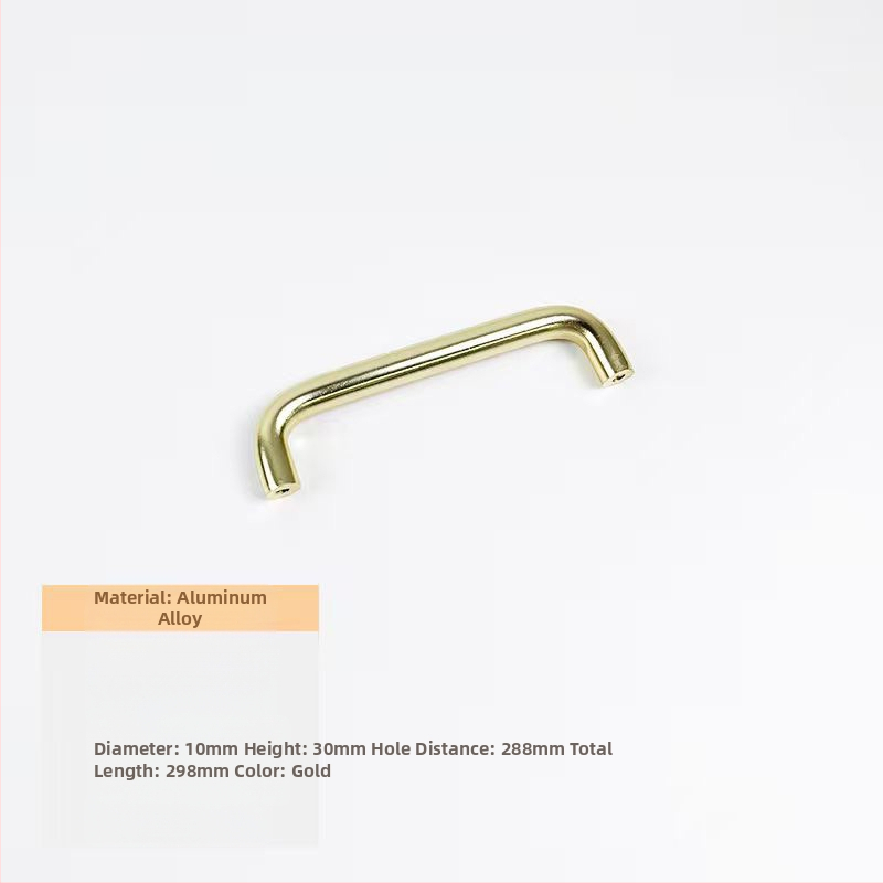 Rukoväť na zásuvku a dvere z hliníkovej zliatiny s anodizovaným povrchom, guľatá trubka, vhodné pre šatník, skrinku, zásuvku a dvere - ľahký luxusný štýl