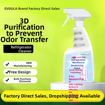 Čistič na chladničku a deodorant, odstraňuje zápachy a plesne, 430 ml viacúčelový čistiaci prostriedok Evgula